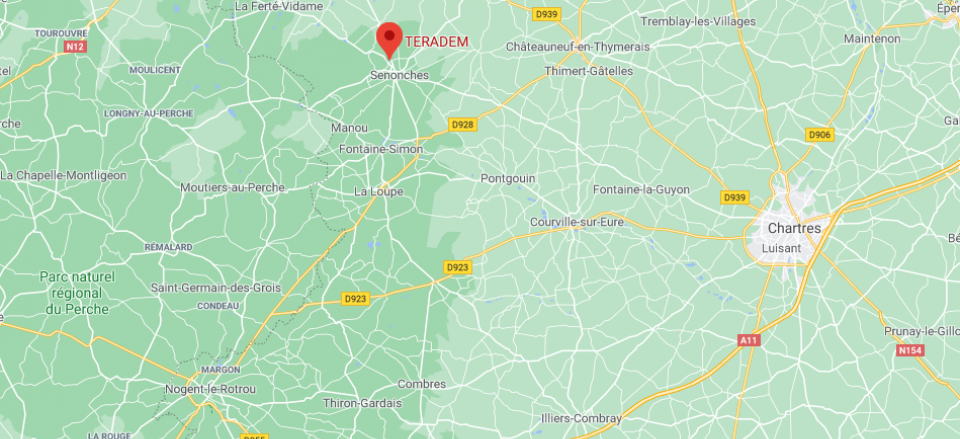 localisation de teradem sur google maps